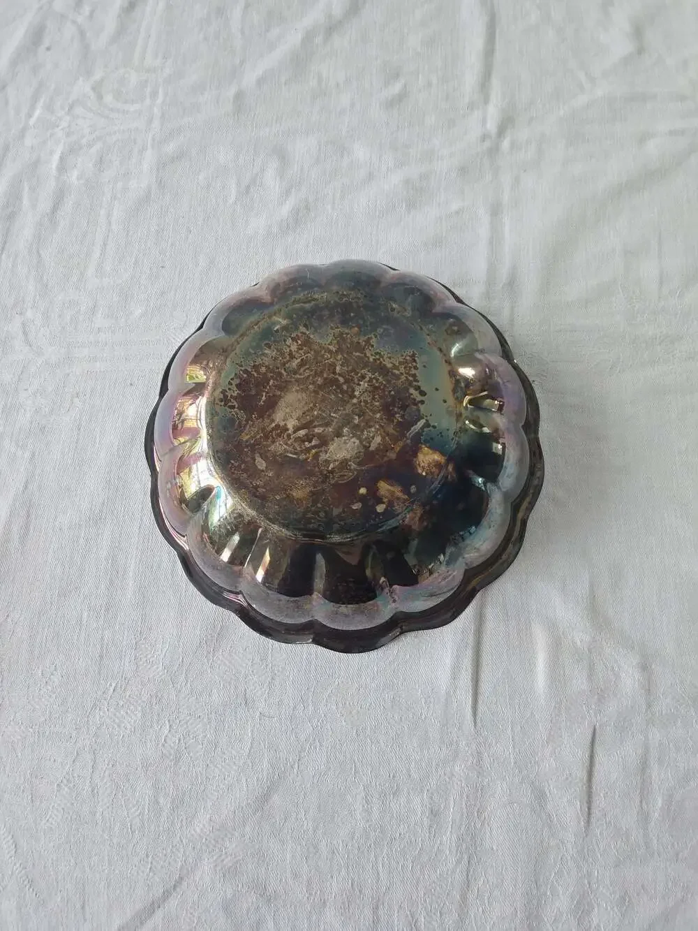 Reed & Barton Silver-Plated Scalloped Bowl, Boys 14 Singles Finalist 1989